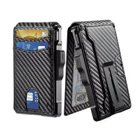Carbon Fiber Ultra Slim Wallet ? RFID Blocking Minimalist Card Holder