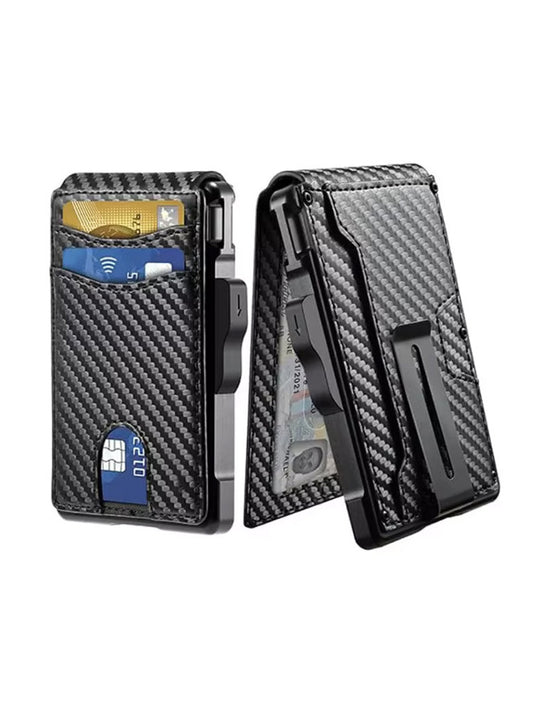 Carbon Fiber Ultra Slim Wallet ? RFID Blocking Minimalist Card Holder