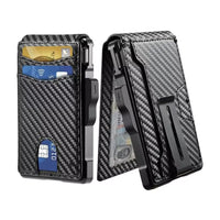 Carbon Fiber Ultra Slim Wallet ? RFID Blocking Minimalist Card Holder