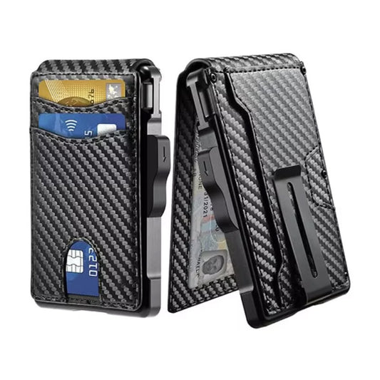 Carbon Fiber Ultra Slim Wallet ? RFID Blocking Minimalist Card Holder