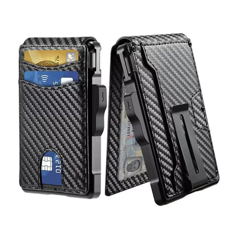Carbon Fiber Ultra Slim Wallet ? RFID Blocking Minimalist Card Holder